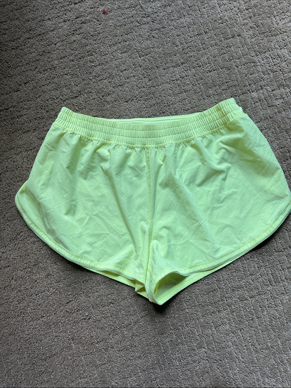 lululemon athletica Neon Lime Athletic Shorts